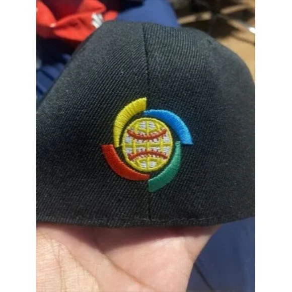 Men's Cap Mexico World Baseball Classic Black Red Snapback Hat WBC Read 7 1/8